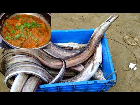 Market To Kitchen - Eel Fish Curry Recipe 2017 - Cooking Eel Fish Gravy - Village Food 2017