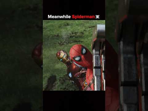 Spiderman Save Ironman ☠️🥵 #shorts #marvel