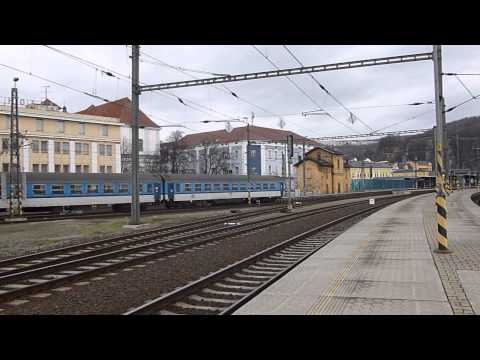 ČD 363.071 - Odjezd vlaku Sp 1694 - Ústí nad Labem hl.n., 2.1.2013