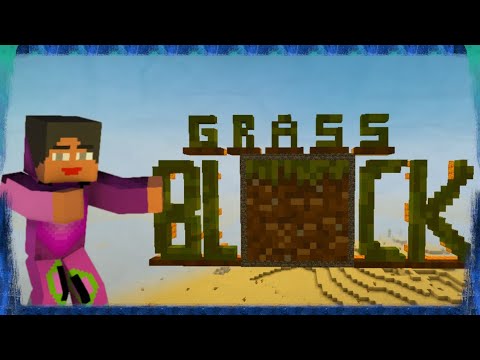 Обложка видео-обзора для сервера GrassBlock