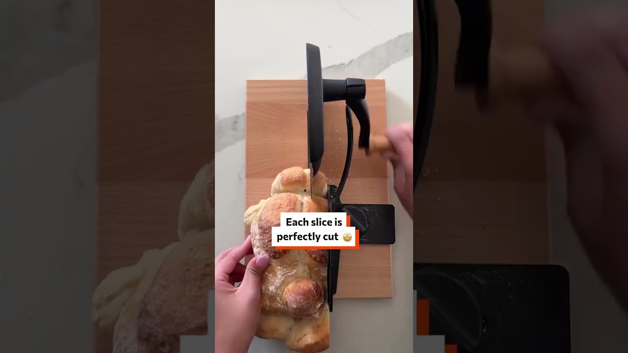 Bunny vs slicer 🐰🍞 @promisedgoodsbakery