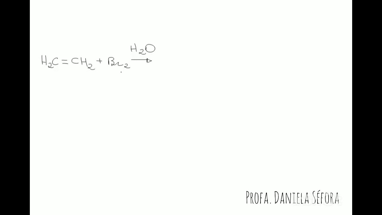 Mecanismo Adição de Bromo na presença de Água - Formação de Haloidrina
