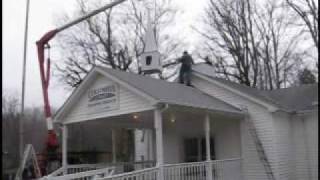 preview picture of video 'Columbia Hill Baptist gets new Steeple'