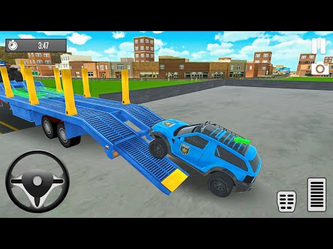 Transporting Police SUV in Cargo Plane - Police Car Transporter Simulator #2 - Android Gameplay
