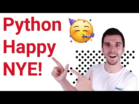 Happy New Year! - Beginner Python Program (Colorama and PyFiglet)