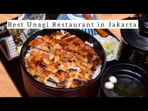 Live cooking unagi @Manman Unagi Restaurant, Jakarta