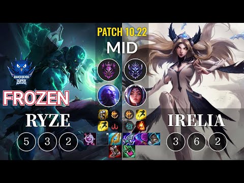 SUP Frozen Ryze vs Irelia Mid - KR Patch 10.22