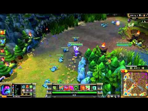 League Of Legend 5v5 Dr Mundo first play gameplay