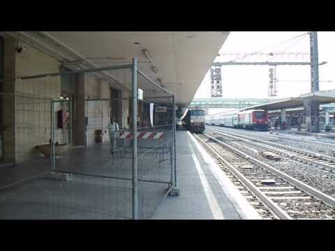 E656.063 in partenza con l' EXP 14968 Siracusa - Lourdes, in partenza da Roma Ostiense