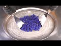 I Turn Blueberries Into Ice Cream Rolls ASMR