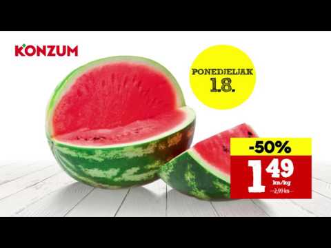 Konzum Akcija ponedjeljak - srijeda, 1.8. - 3.8.