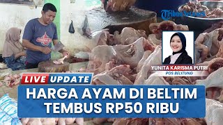 Kenaikan Harga Ayam Potong di Pasar Lipat Kajang Belitung Timur, Satu Kilonya Jadi Rp50 Ribu