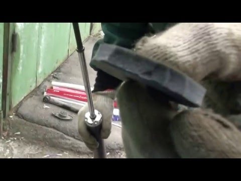 Замена задних амортизаторов и пружин kia rio 2010гв, 122ткм