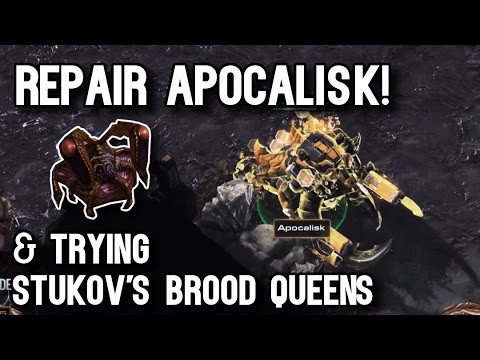 Repairing the APOCALISK! Also trying Brood Queens | STUKOV BRUTAL on Chain of Ascension | SC2 Co-op