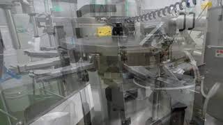 Maquina Envasadora Doypack de 06 estaciones en aplicacion de Bolsa Preformada DoyPack con Boquilla