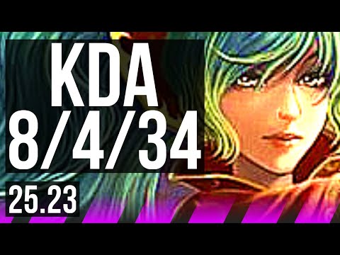 SONA & Jhin vs BLITZCRANK & Kai'Sa (SUP) | 8/4/34 | EUW Master | 25.23