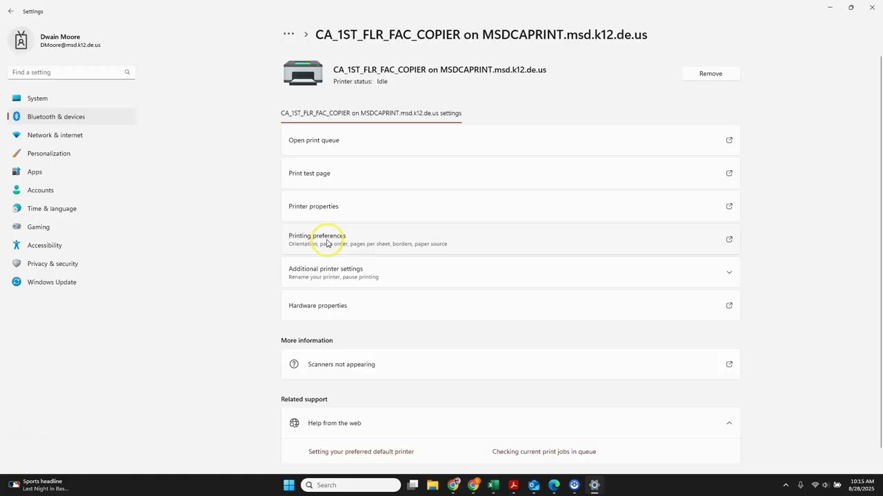 Secure Print setup Windows 11