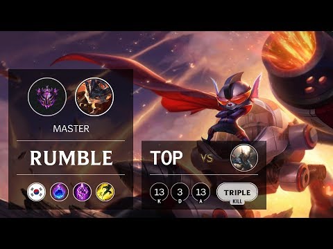 Rumble Top vs Pantheon - KR Master Patch 9.17