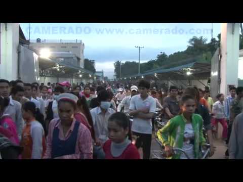 Thousands of Cambodian Garment Workers Leave the Factory