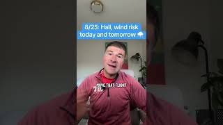 8/25: Hail, wind risk today and tomorrow ⛈️ #colorado #weather #denver #storms #forecast
