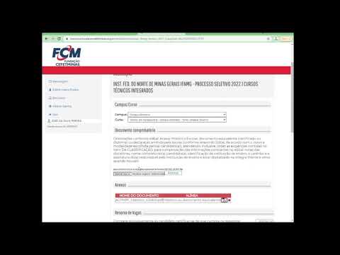 Tutorial - Como se inscrever no Processo Seletivo 1/2022 para os cursos técnicos do IFNMG?