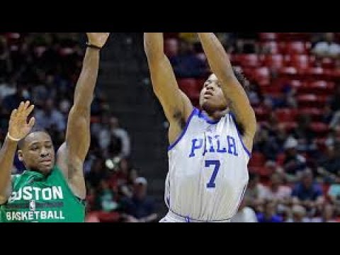 Markelle Fultz First Game As A 76er VS Celtics and Jason Tatum! NBA Summer League Highlights