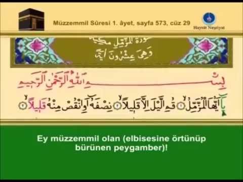 73-Müzzemmil Sûresi –Takipli ve Mealli - İshak Danış
