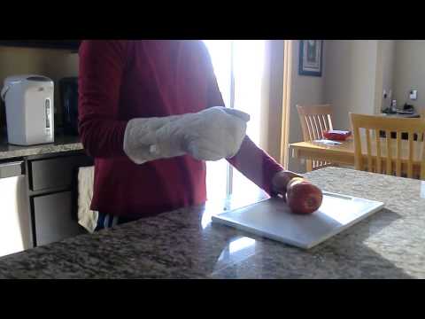 Smashing an apple with a frozen banana-Blooper