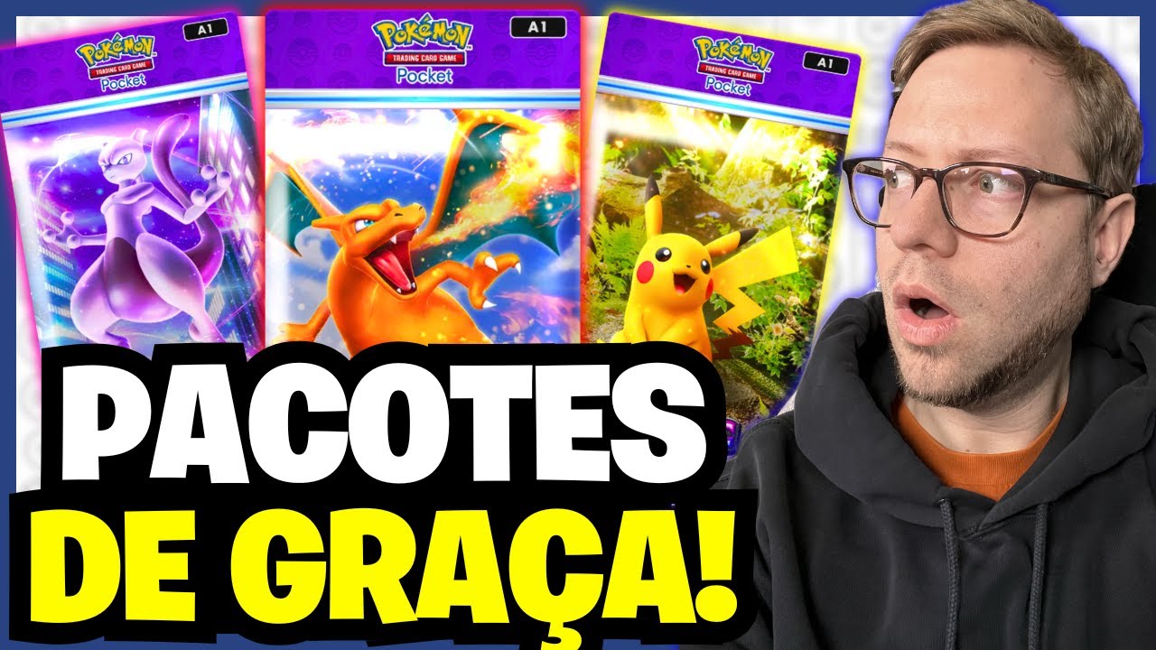 PACOTES DE GRAÇA com cartas RARAS em Pokémon TCG Pocket