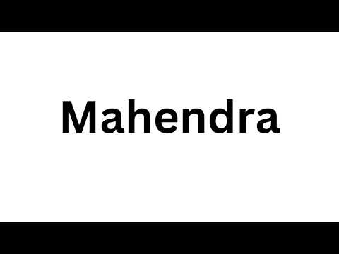 How to pronounce the Indian name Mahendra like a native speaker