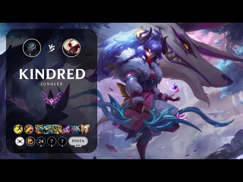 Kindred Jungle vs Lee Sin - KR Master Patch 13.16