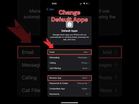 Change Default Apps on iPhone