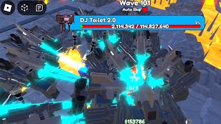 EASILY REACH WAVE 100 IN ENDLESS 🔥😱 With New Astro UTC - Toilet Tower Defense Roblox