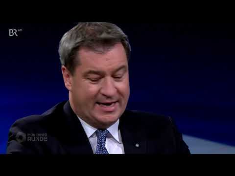 Münchner Runde  6.11.2018 : Markus Söder über Klimaschutz, Polizeiaufgabengesetz ..