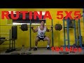 Rutina 5x5 para la fuerza + programa GRATIS para tu entrenamiento