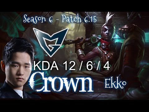 SSG Crown EKKO vs TALIYAH MID - Patch 6.15 KR Ranked | League of Legends