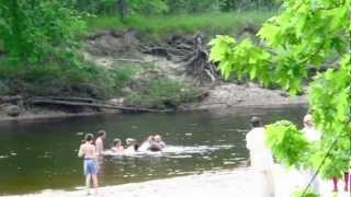 preview picture of video 'Giant Sturgeon Fish Wrestling at Lost Falls Campground Rendezvous 2012 720p'