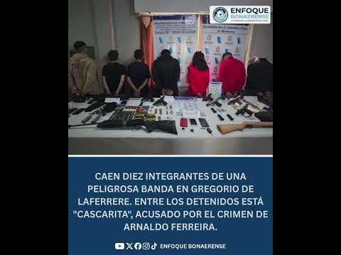 #LaMatanza | 🚨DIEZ DETENIDOS Y UN ARSENAL SECUESTRADO EN LAFERRERE 🚔🔫