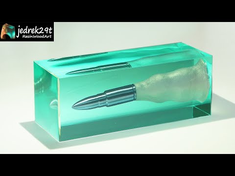 Bullet Underwater. DIY a Simple Way / RESIN ART Video