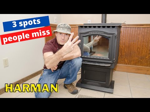 3 places to NOT FORGET to clean on your harman pellet stove P series