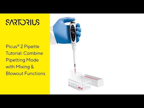 How to Use Picus®️ 2 Electronic Pipette – Pipetting Mode With Repeating Blowout and Mixing