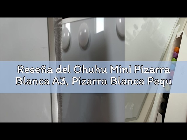 Vídeo relacionado con Nicpro A3 Pizarra Blanca, Pizarra Magnética Doble Cara con Soporte, 8 Rotuladores, 1 Borrador, 4 Imanes, Caballete de Pizarra Portátil para Estudiantes Útiles Escolares Oficina