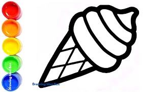 Fun Ice Cream Cone Drawing for Kids | Easy Step-by-Step Tutorial and Cone Ice-Cream Drawing Ideas