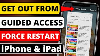 How to Turn off Guided Access in You Forget Password | How to Get Out of Guided Access iPhone, iPad
