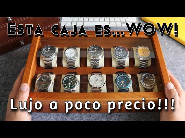 Vídeo relacionado con ROUREOX Compacta Reloj Vitrina Verde Única Ranura Almacenamiento Caja Protección Soporte con Exterior Embalaje Estuche para Rolex Box