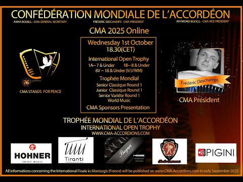 CMA ONLINE 2025 - Facebook/Youtube Live 1 - October 1st - 18.30 (CET)