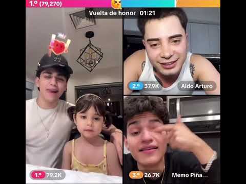Alan Arrieta y su hermanita en live con Aldo Arturo y Memo piña