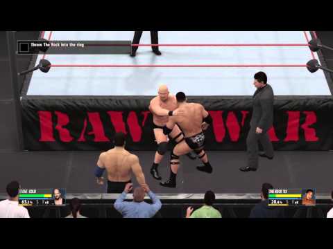 WWE 2K16 2K Showcase Gameplay Stone Cold Steve Austin vs The Rock
