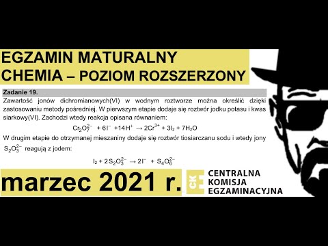 ZADANIE 19 CKE 2021 MARZEC PRÓBNA STECHOIOMETRIA, CHROM. CHEMIA. MATURA