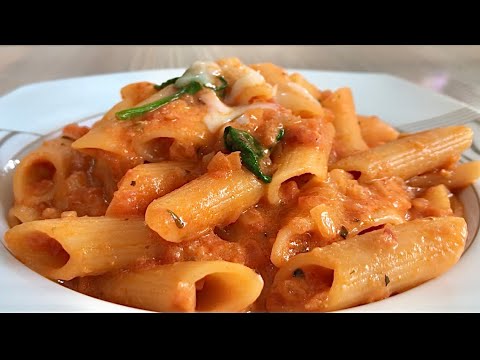 Creamy Tomato Spinach Pasta | Creamy Pasta Recipes | Vegetable Pasta Recipe| Restaurant Style Pasta